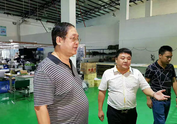 Warmly welcome the Deputy Inspector of Hainan Provincial Public Security Department Li Li and the Chairman of Cambodian International Airlines Zhao Wei to visit the Shoumenshen Technology Group for inspection and guidance.