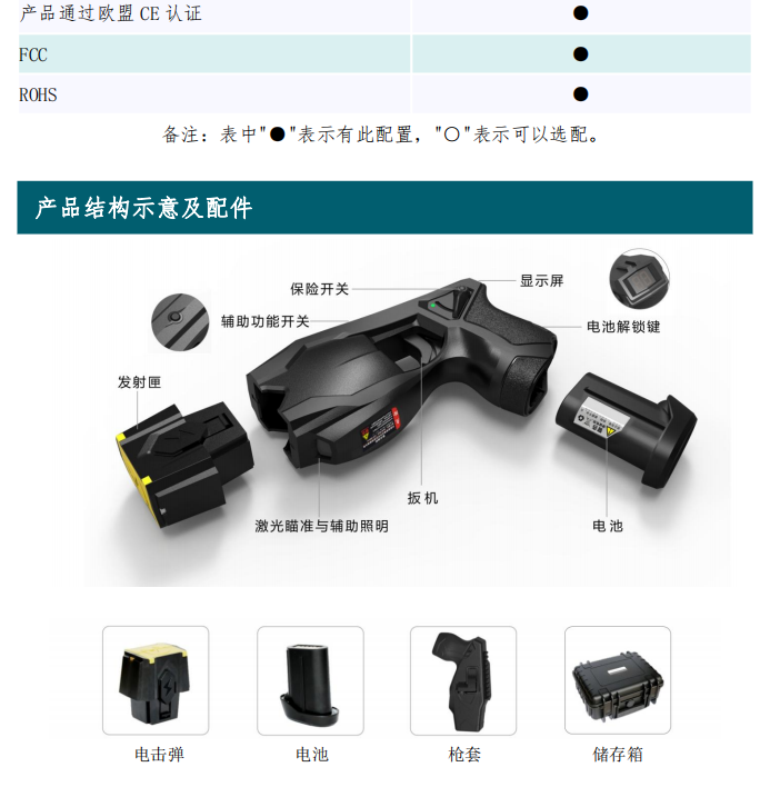 远距离脉冲防暴器 JA-MC007